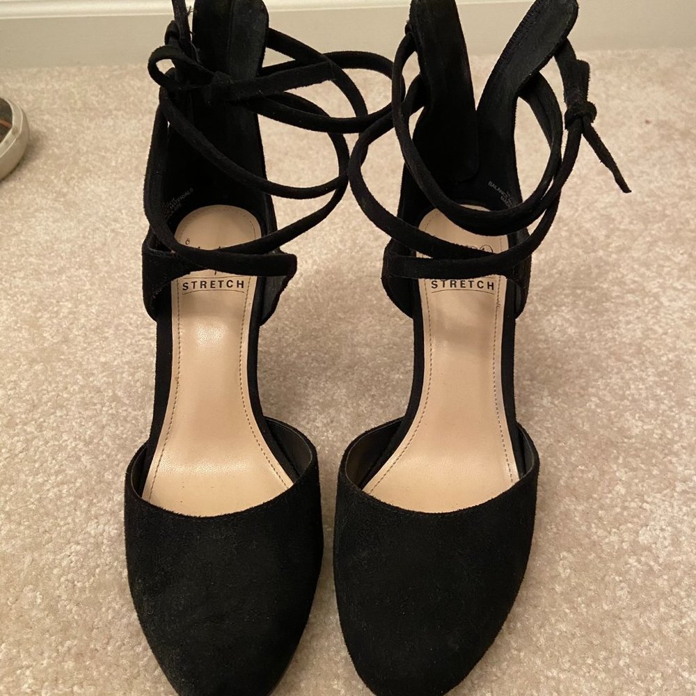 Black Ankle Strapped Heels